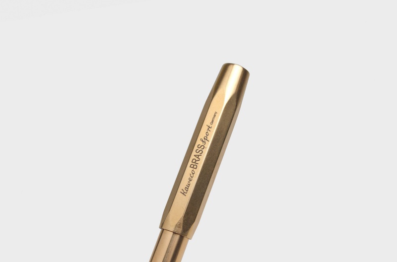 Kaweco Brass Sport Fountain Pen (M Nib)